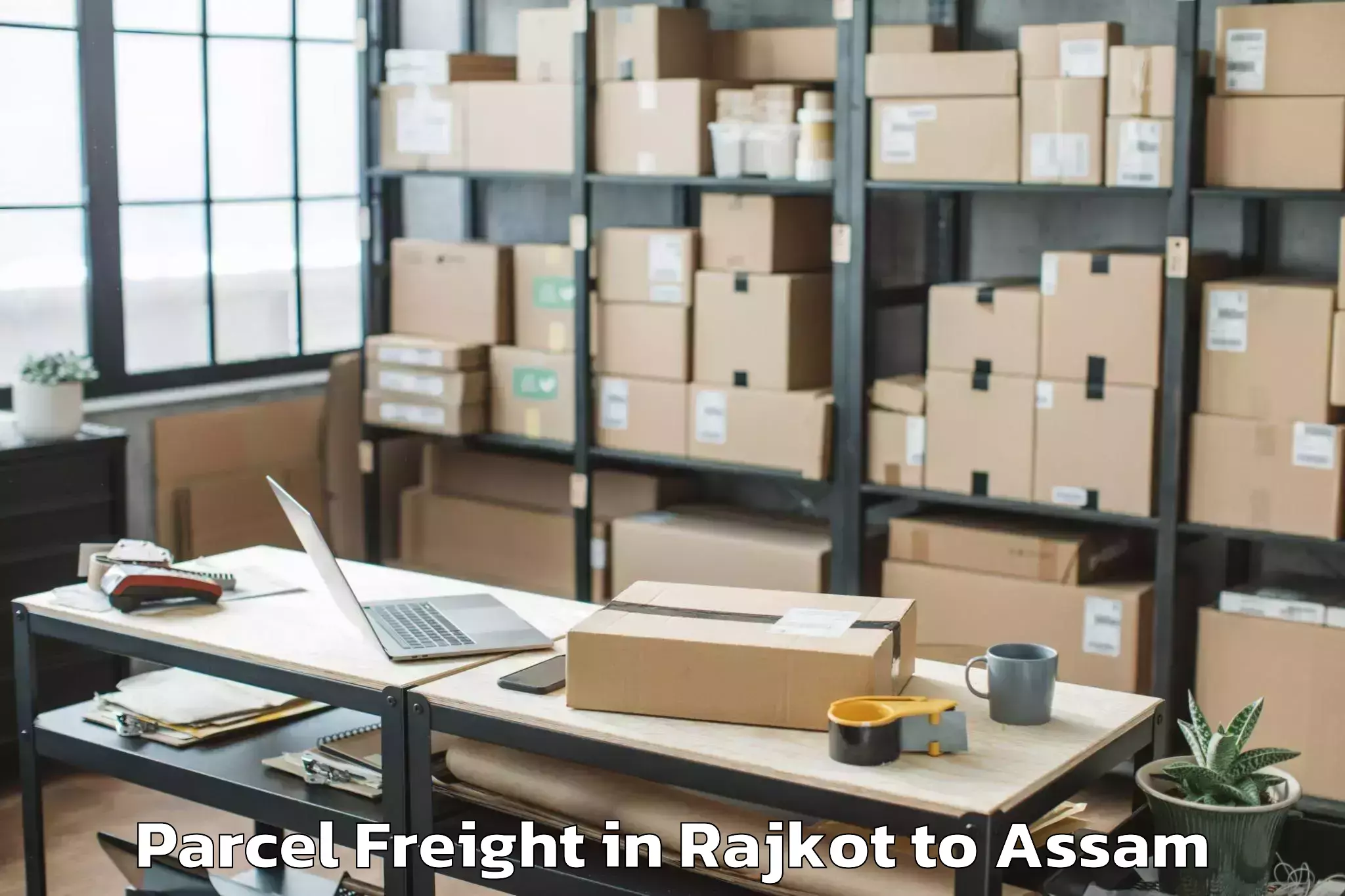 Efficient Rajkot to Nalbari Parcel Freight